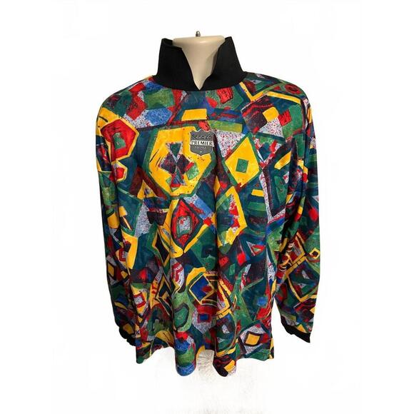 rare vintage sondico premiere range jersey mens size large abstract ‎ nwot - Picture 1 of 5